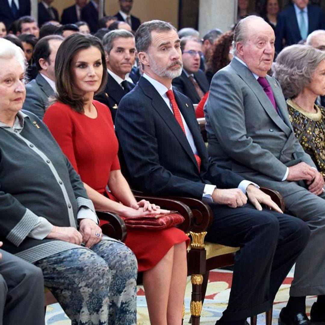 Spanish royal family members say goodbye to King Felipe’s aunt Infanta Pilar