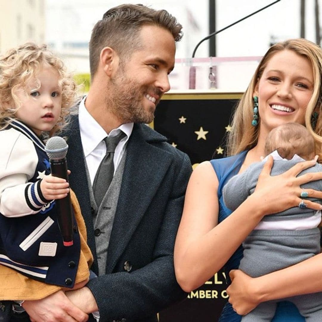 Ryan Reynolds and Blake Lively's daughters make rare public appearance at his Hollywood Walk of Fame unveiling