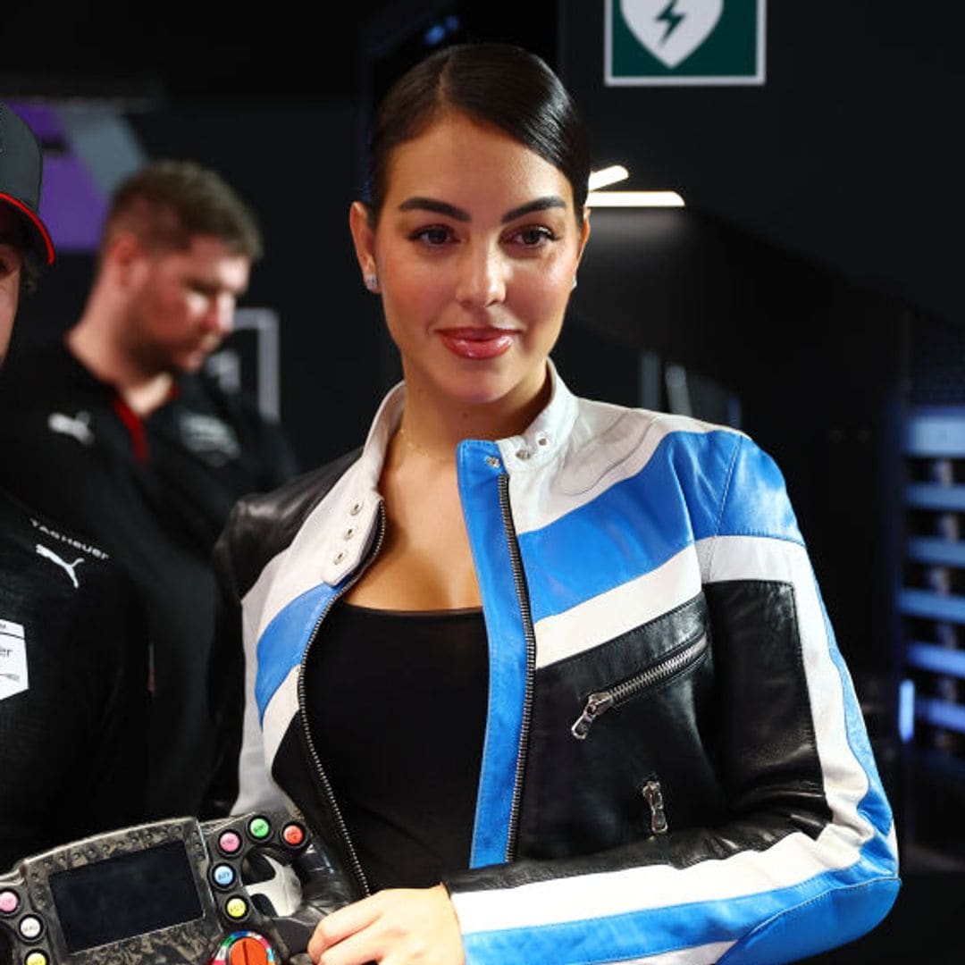 Georgina Rodríguez rocks luxe leather at Formula E—See her look