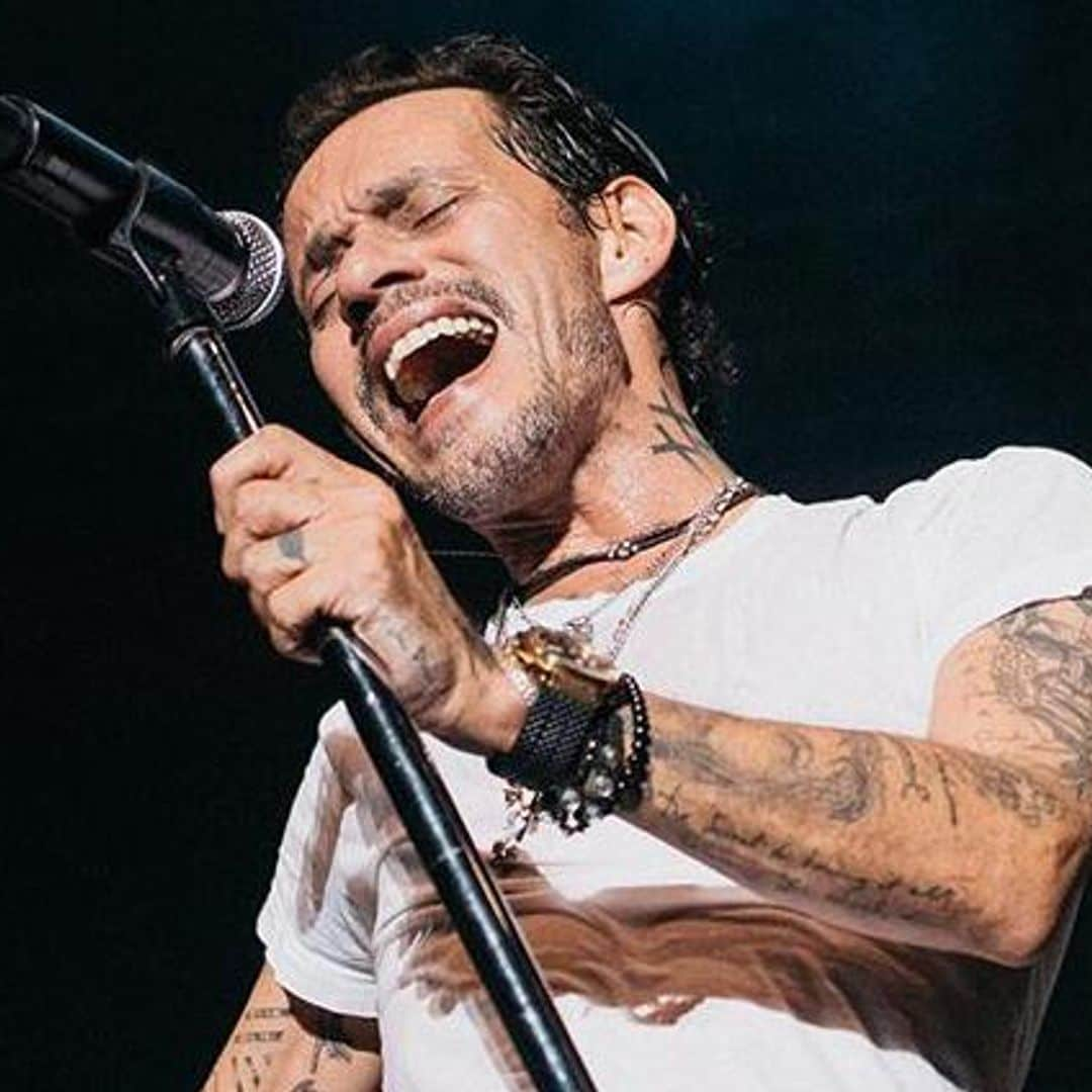 Shirtless Marc Anthony shows off impressive tattoo collection – and David Beckham is impressed