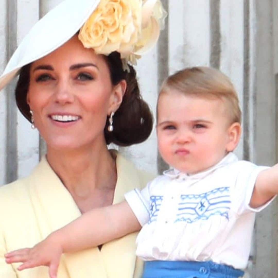 Party of five: Prince Louis makes his royal balcony debut at Trooping the Colour