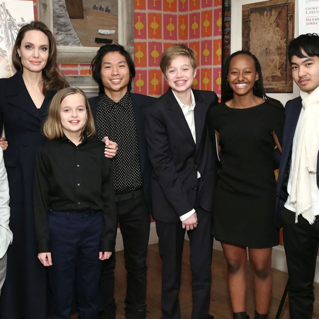 Angelina Jolie's six children make rare appearance for a special night out