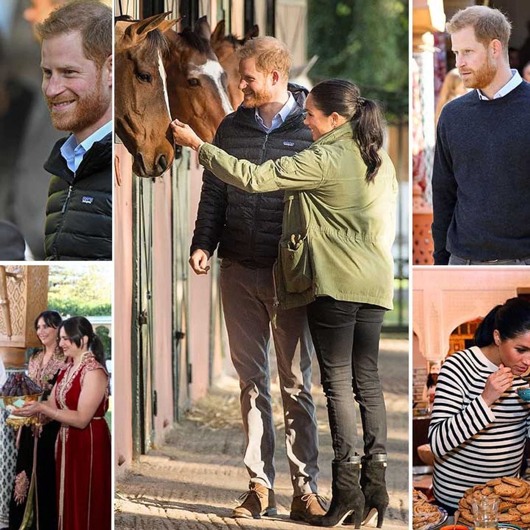 Meghan Markle and Prince Harry pet horses and get cooking on final day in Morocco