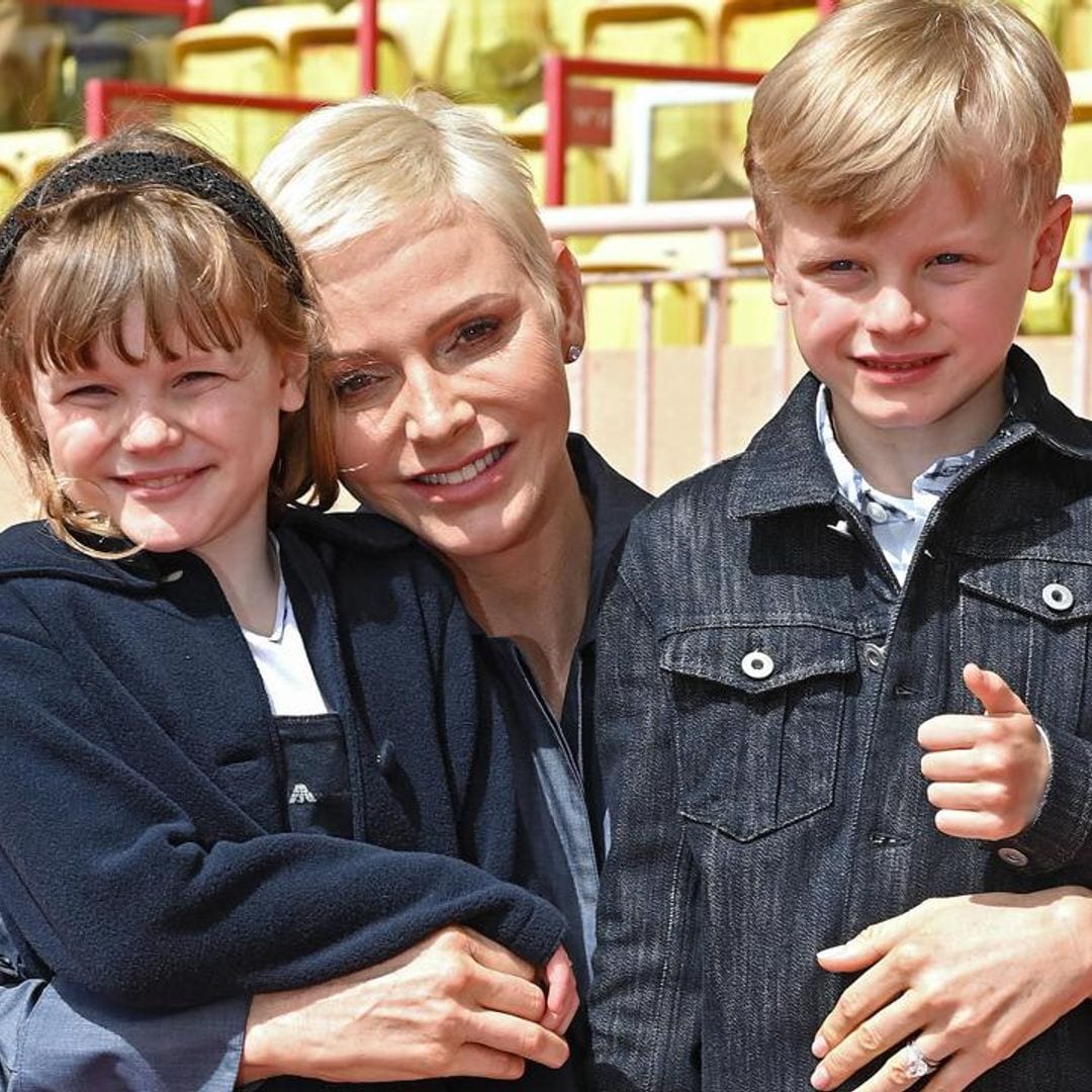 Princess Charlene shares sweet moments with twins during family outing: See photos