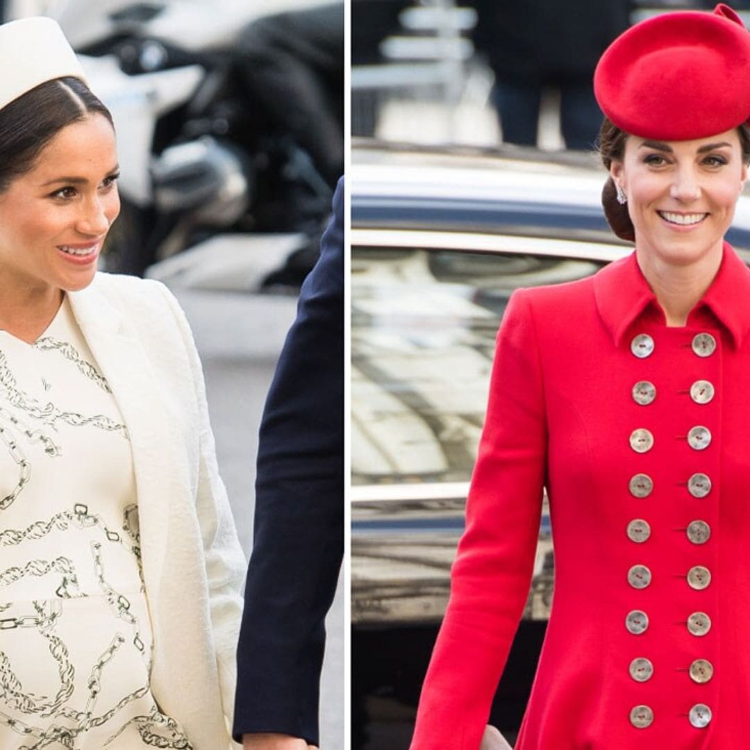 Meghan Markle and Kate Middleton bring spring vibes with Commonwealth Service style