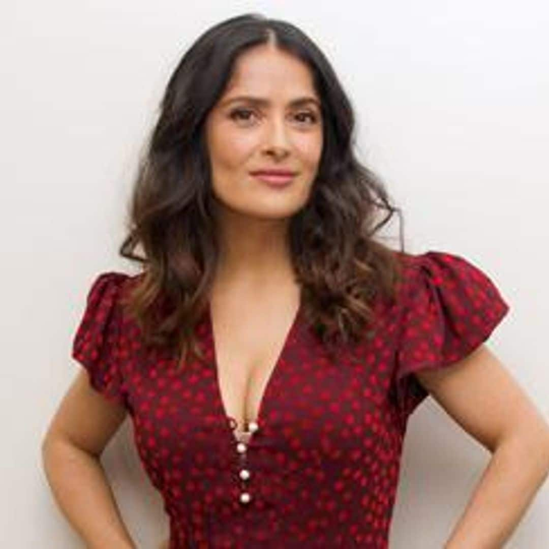 Salma Hayek's reaction after eating a really good enchilada is all of us