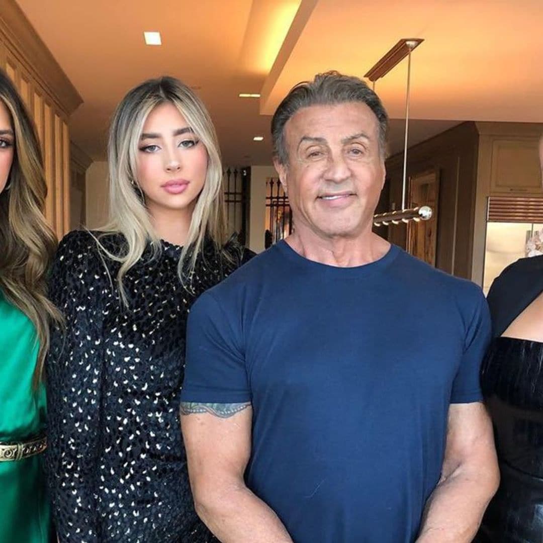 Sylvester Stallone poses with his 3 daughters: ‘I wish they would stop growing so tall’