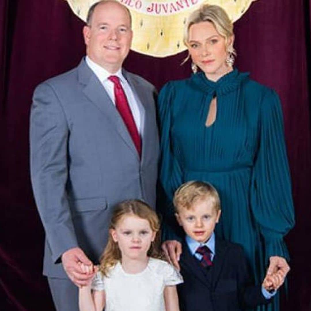 Monaco royals: the hidden meaning behind new portrait of Charlene, Albert and twins