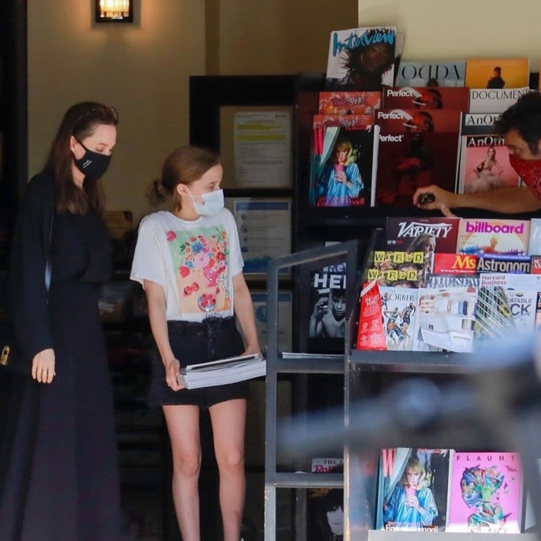 Angelina Jolie ran errands with her daughter Vivianne over the weekend