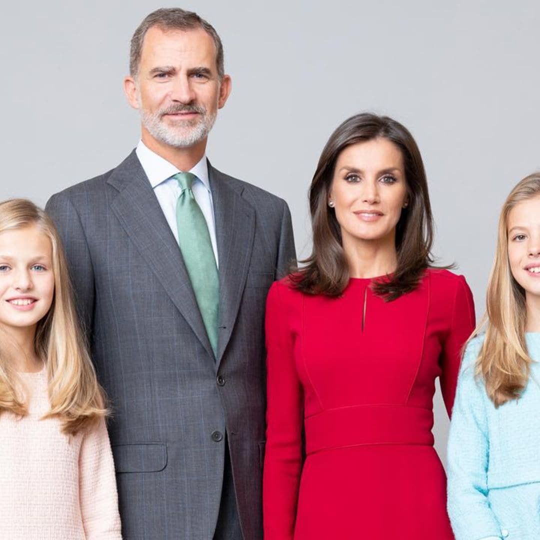 Queen Letizia and King Felipe release family’s 2020 Christmas card