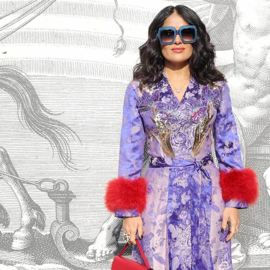 Salma Hayek's fashion month diary is just as glamorous as you’d imagine