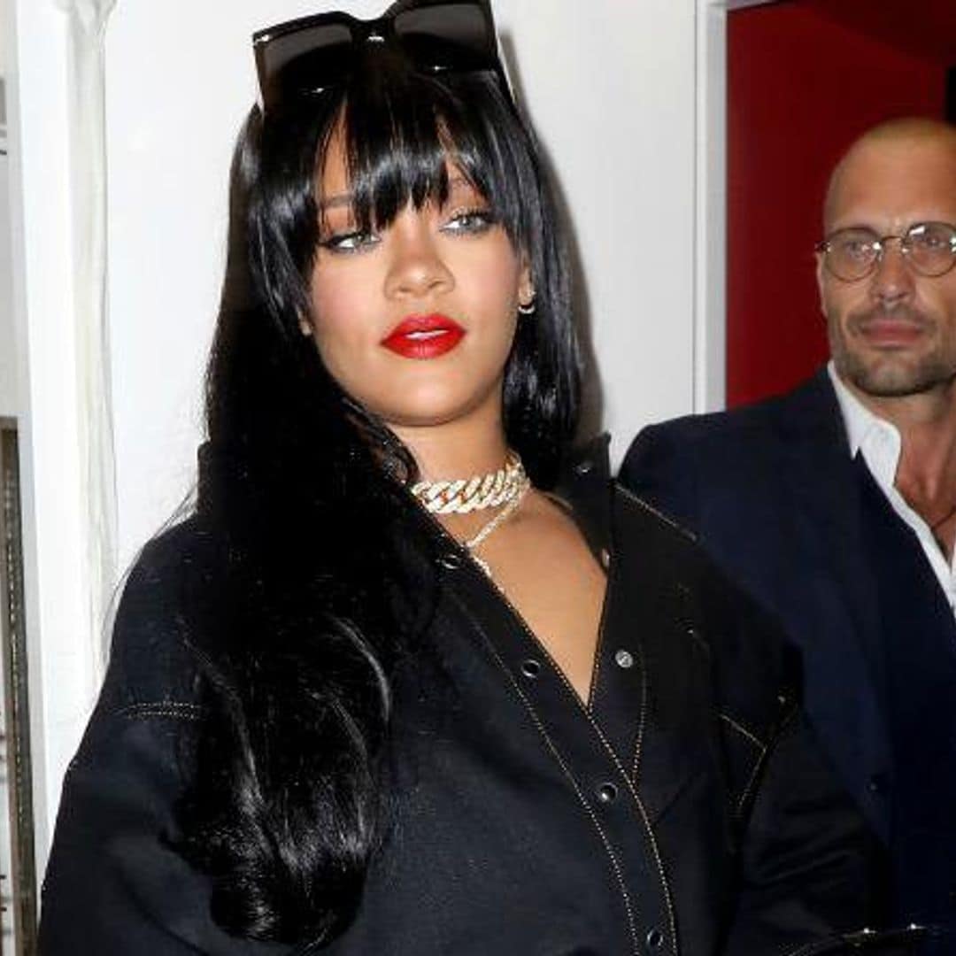 Rihanna gets on board with the fanny pack revival during Paris fashion Week