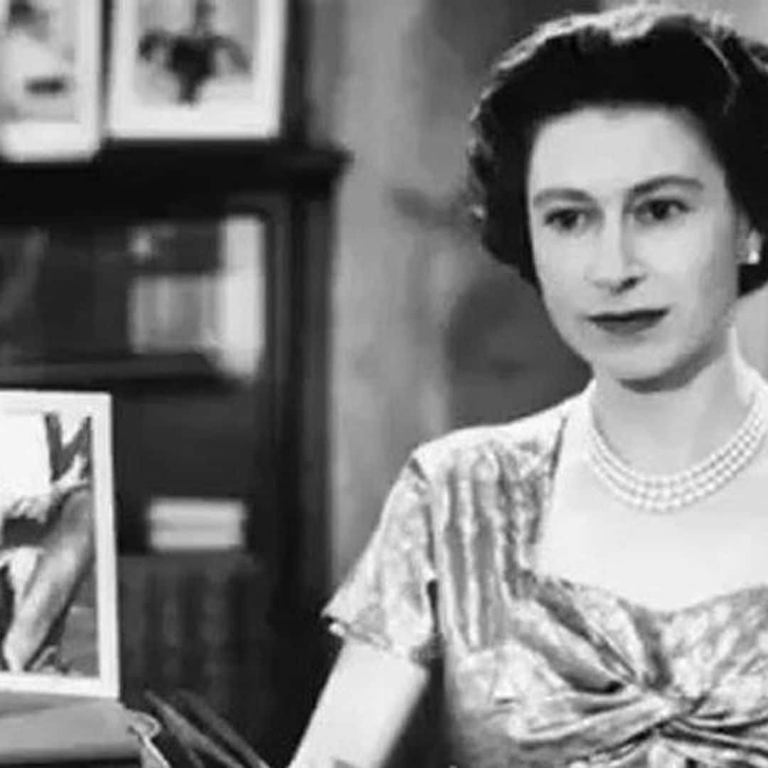 Queen Elizabeth shares a throwback video from her first Christmas broadcast