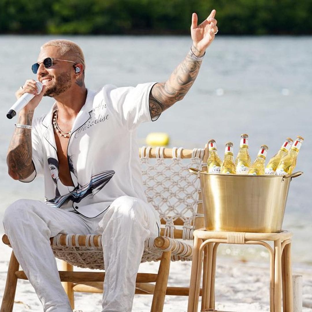 Maluma releases tie-dye collaboration with Michelob Ultra Pure Gold