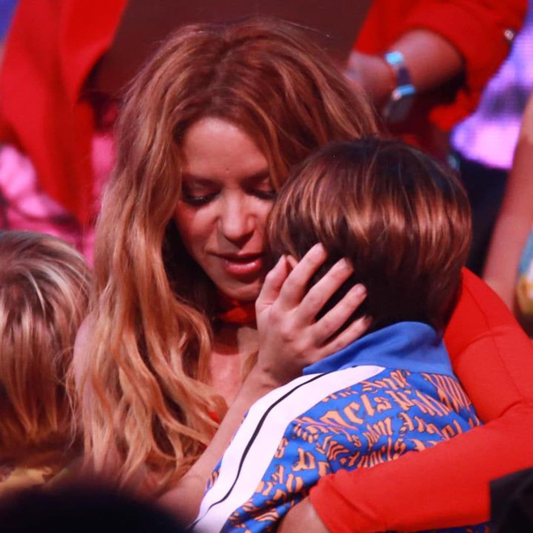 Shakira, Milan, and Sasha show their basketball skills while visiting UCLA