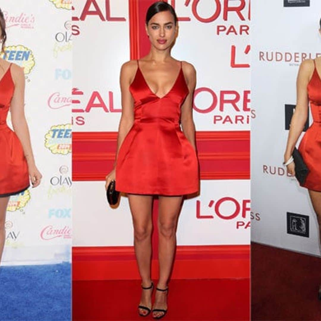 Ladies in red: The dress Irina Shayk, Lucy Hale and Selena Gomez all love