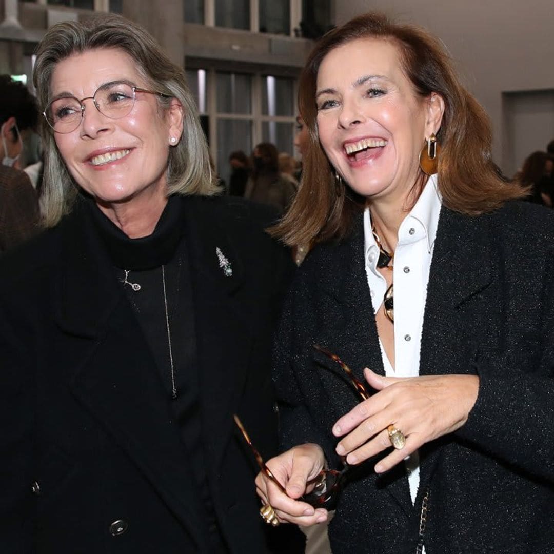 Charlotte Casiraghi’s mother-in-law and Princess Caroline all smiles at Chanel fashion show