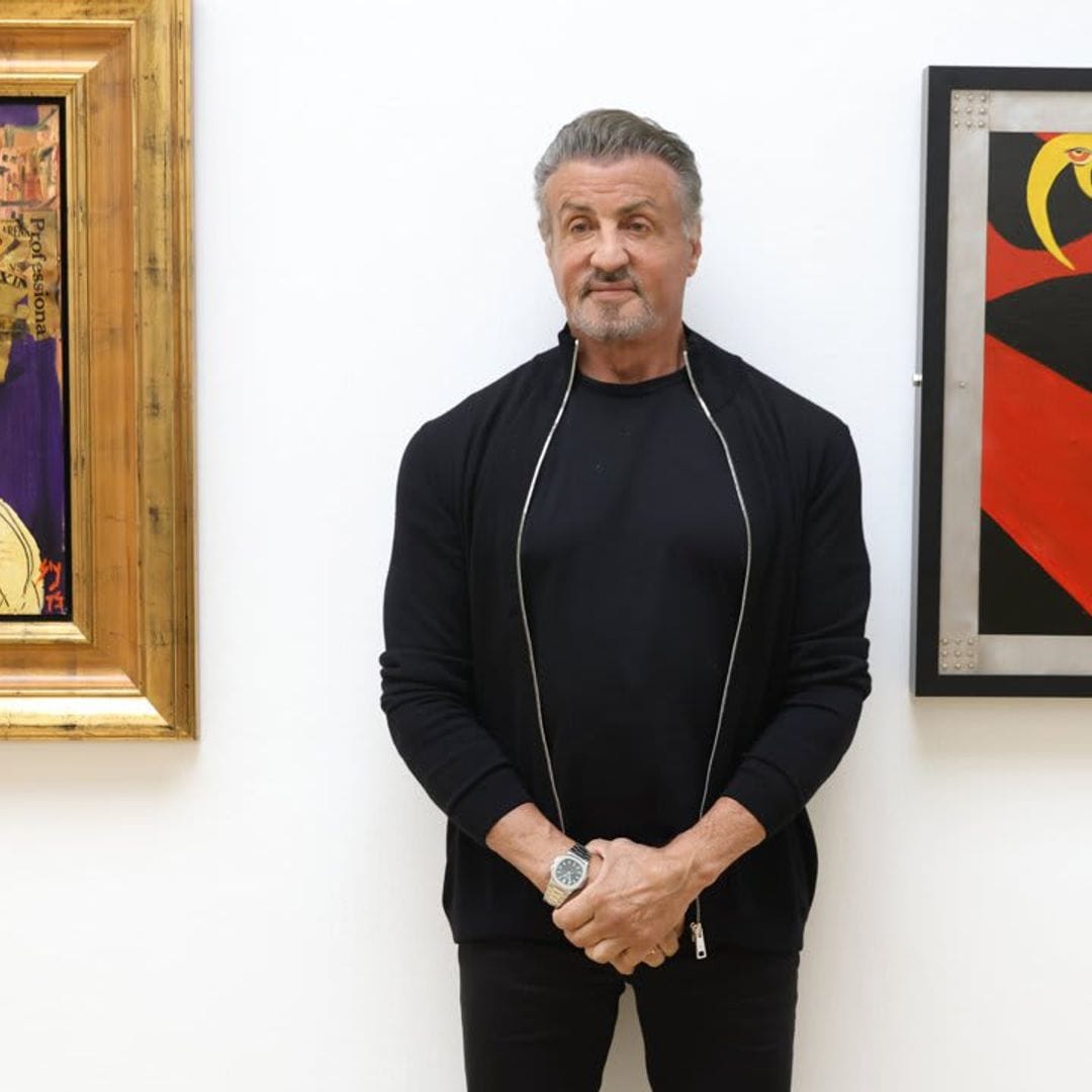 Sylvester Stallone showcases his paintings at German museum