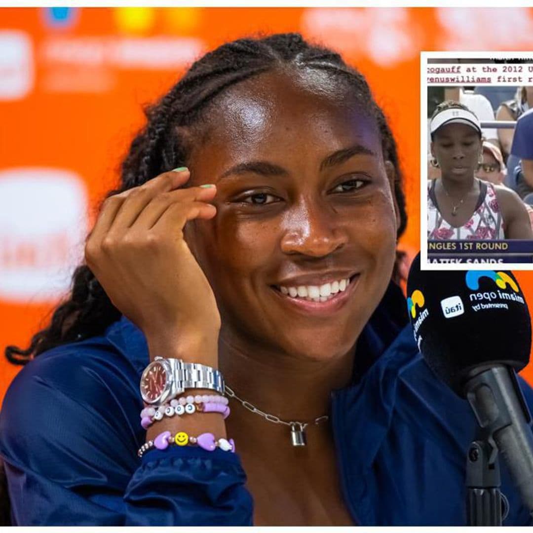 Coco Gauff’s throwback shows her 8-year-old self watching Venus Williams compete