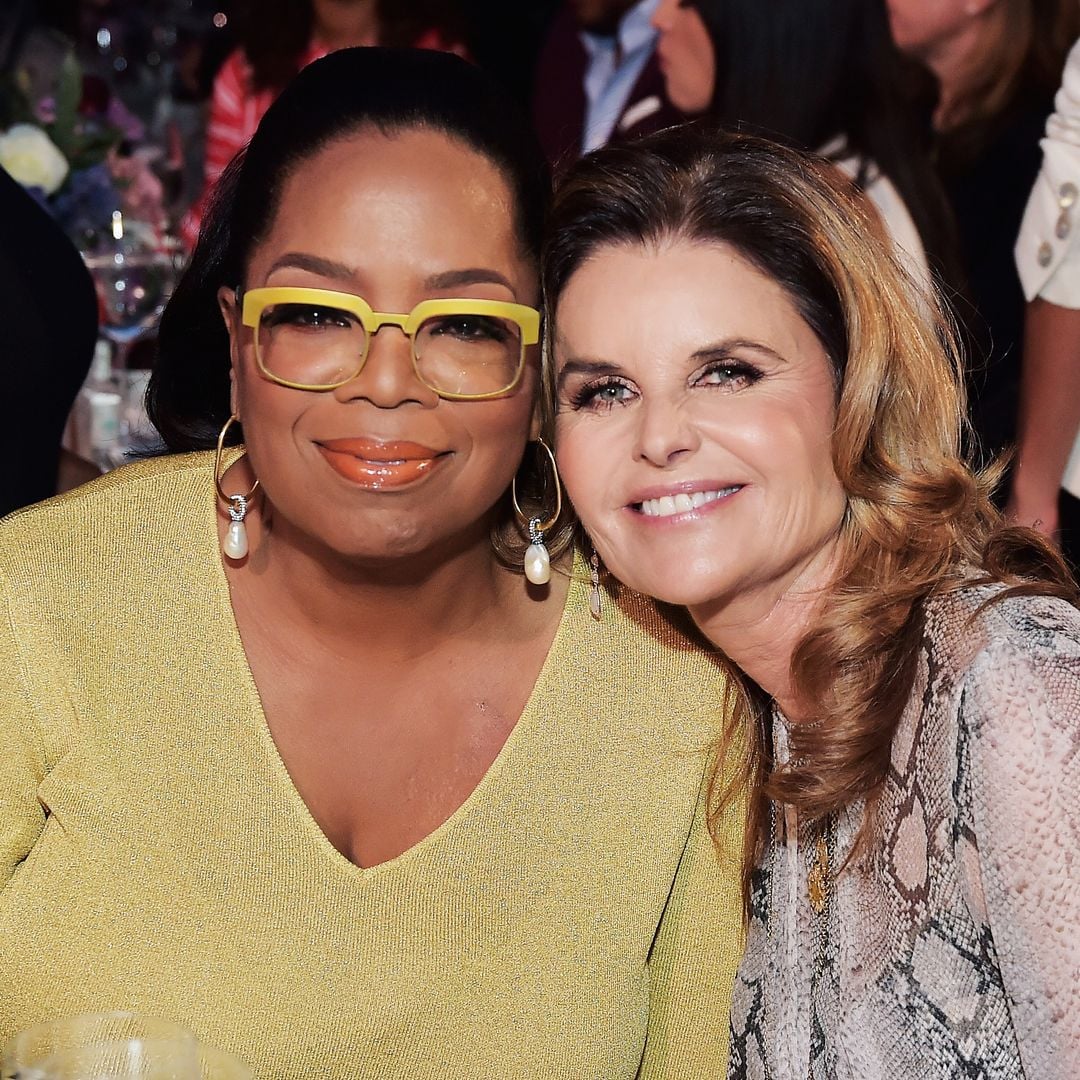 Oprah Winfrey and her bestie Maria Shriver burn calories in Santa Barbara
