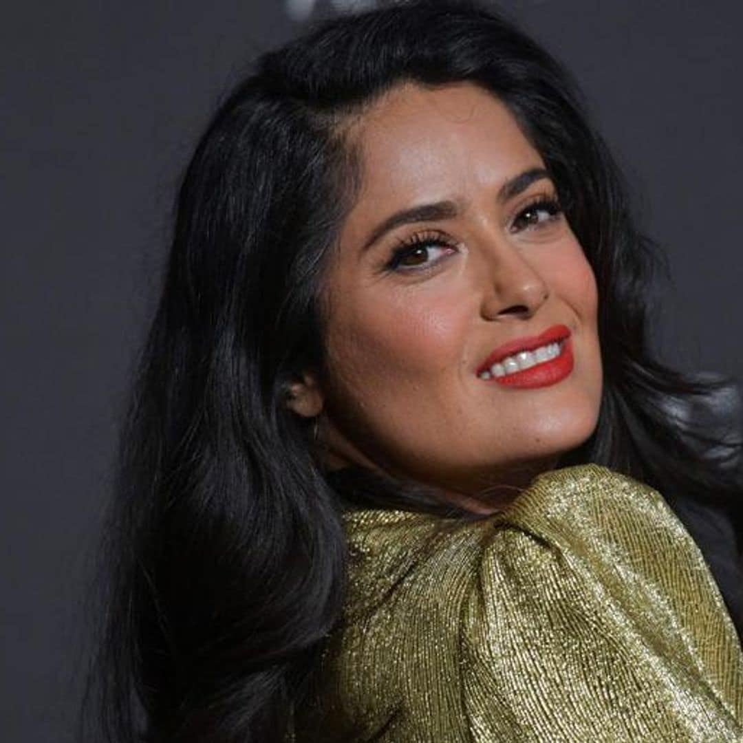 Salma Hayek celebrates with angels as she reaches 13 million followers