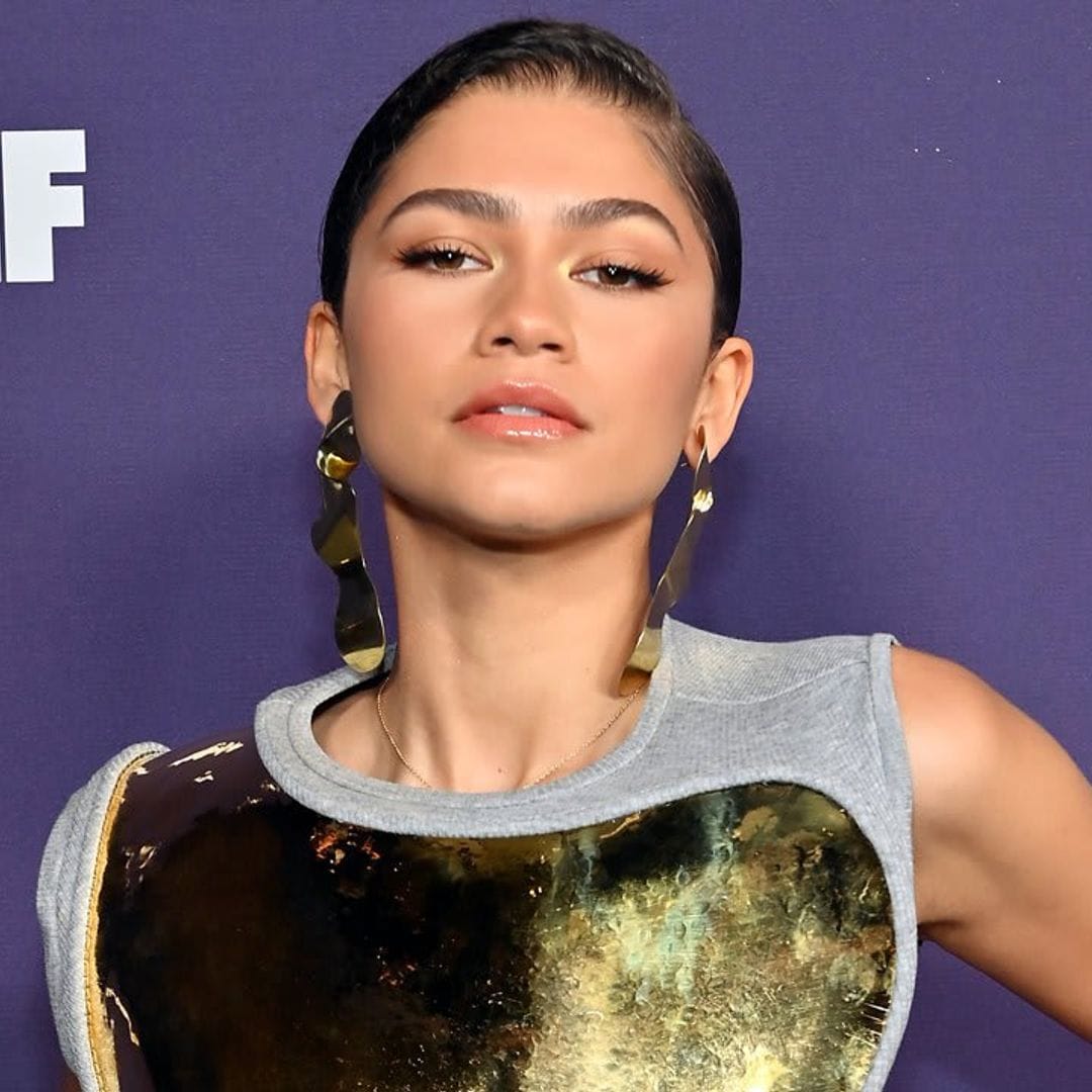 Zendaya looks gorgeous in gold breastplate dress at the 2021 Women in Film Awards