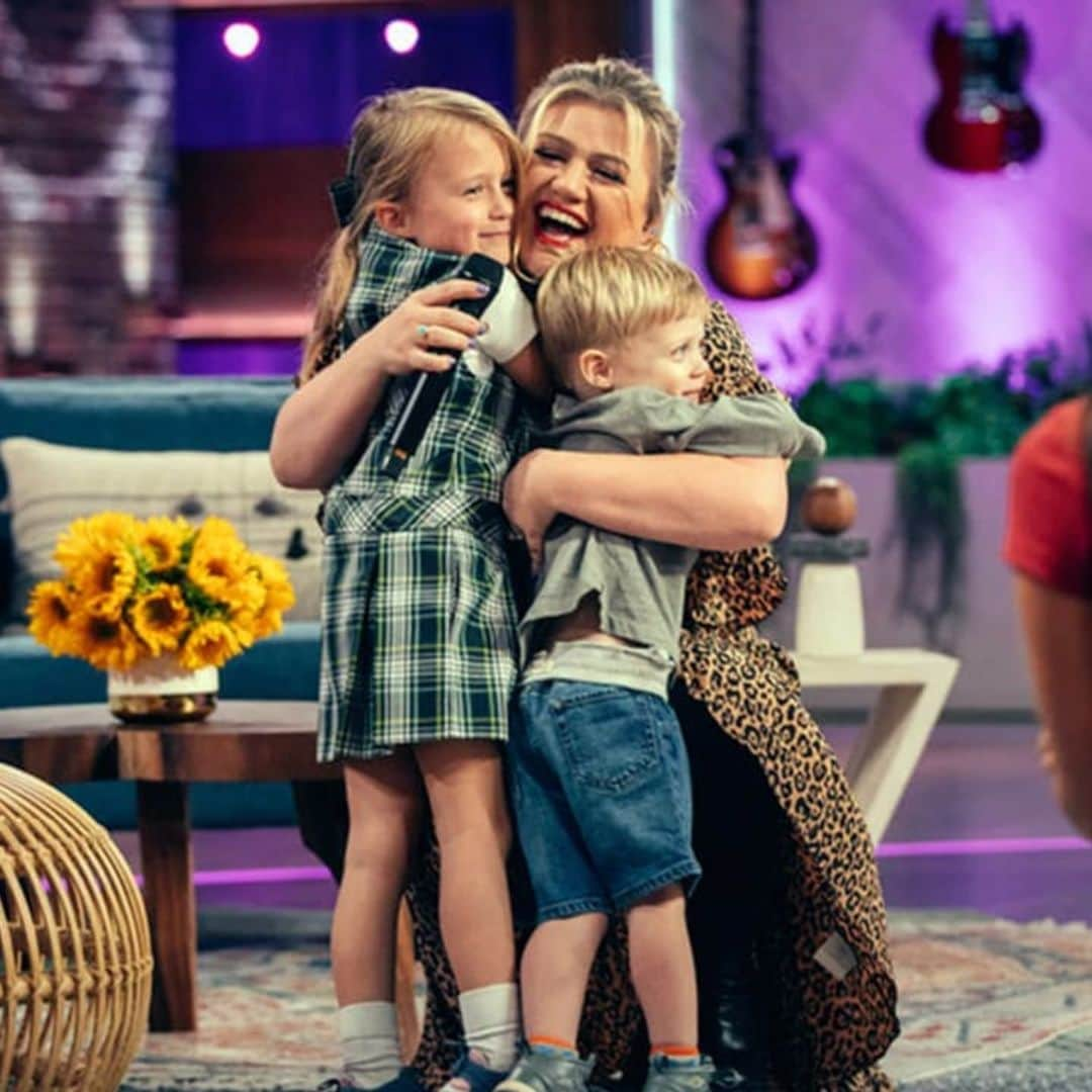 Kelly Clarkson gets emotional about her kids