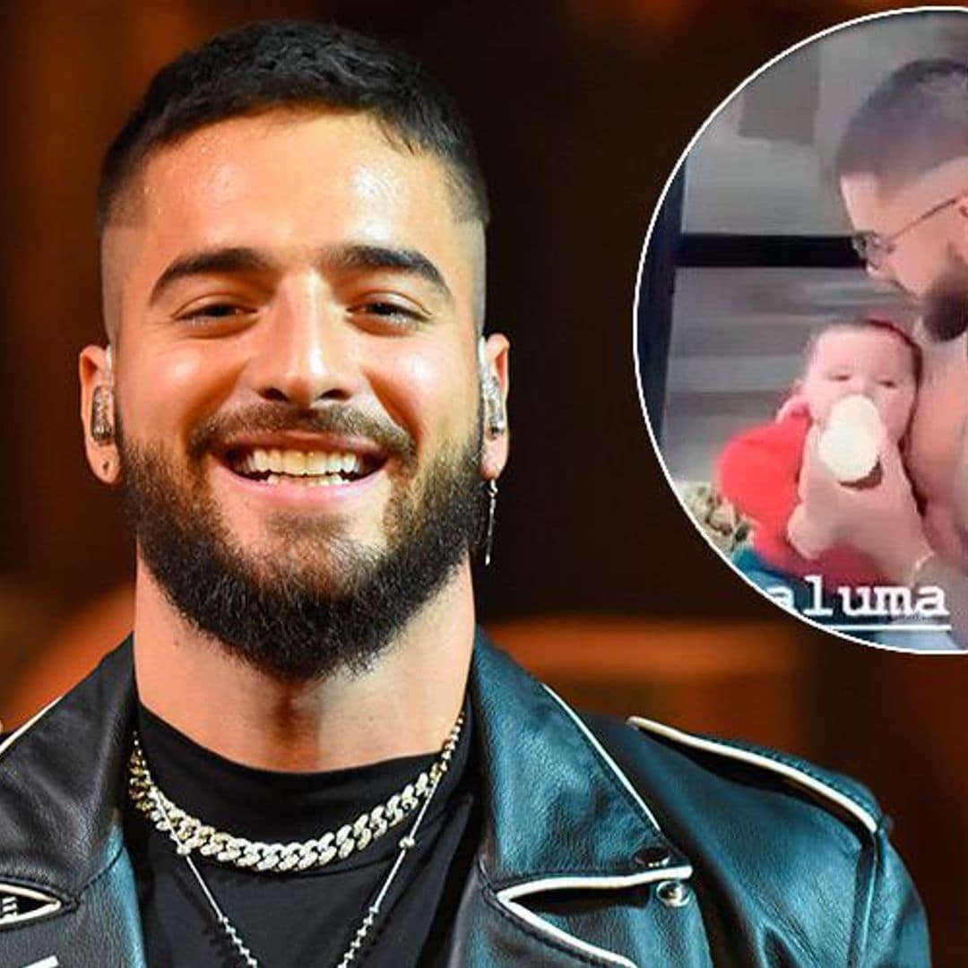 Maluma surprises fans with baby video