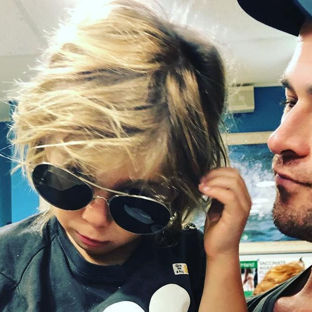 Chris Hemsworth and Elsa Pataky’s son makes rare appearance as he crashes dad’s interview