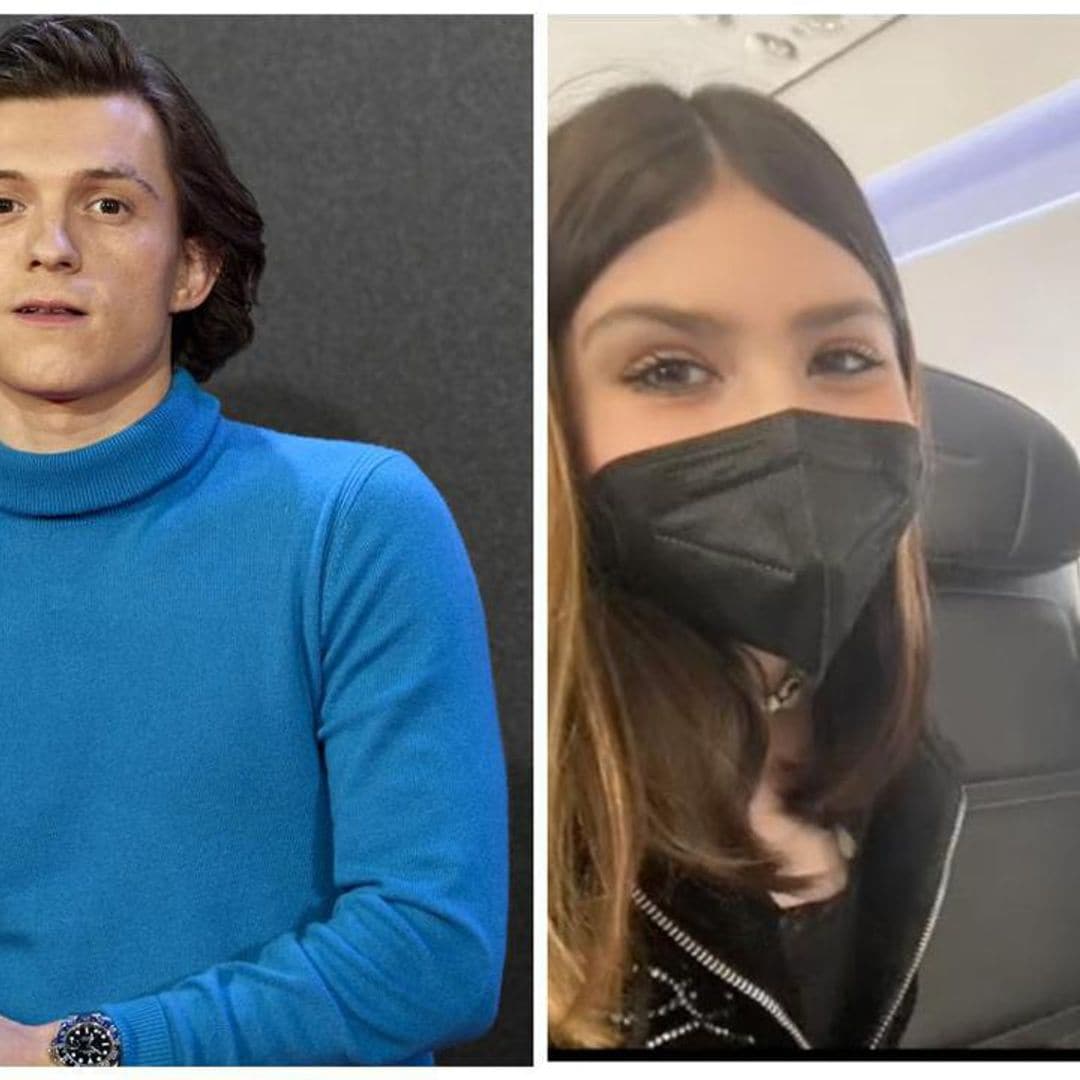 Tom Holland happily hangs out with fan sitting next to him on a flight