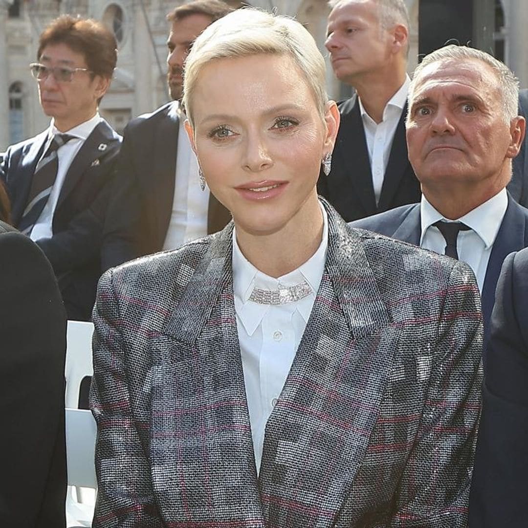 Princess Charlene joins celebs at Louis Vuitton fashion show