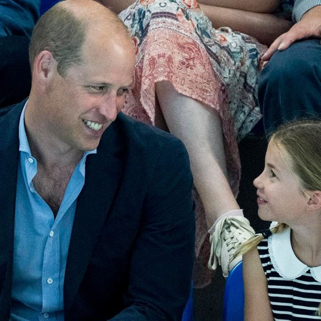 Dad’s co-pilot! Prince William flew Princess Charlotte in a helicopter to an engagement