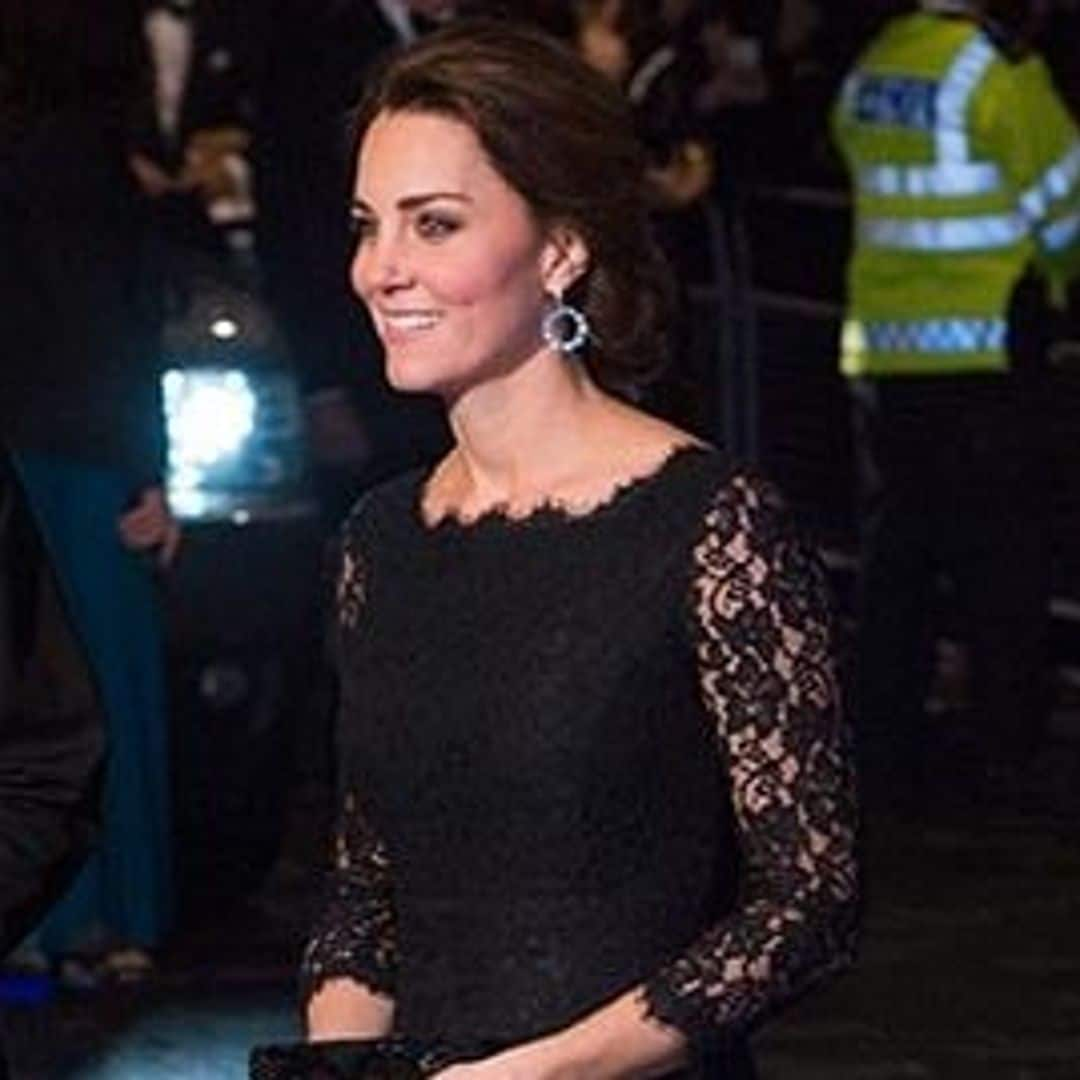 Kate Middleton's black lace Diane von Furstenberg gown back on sale