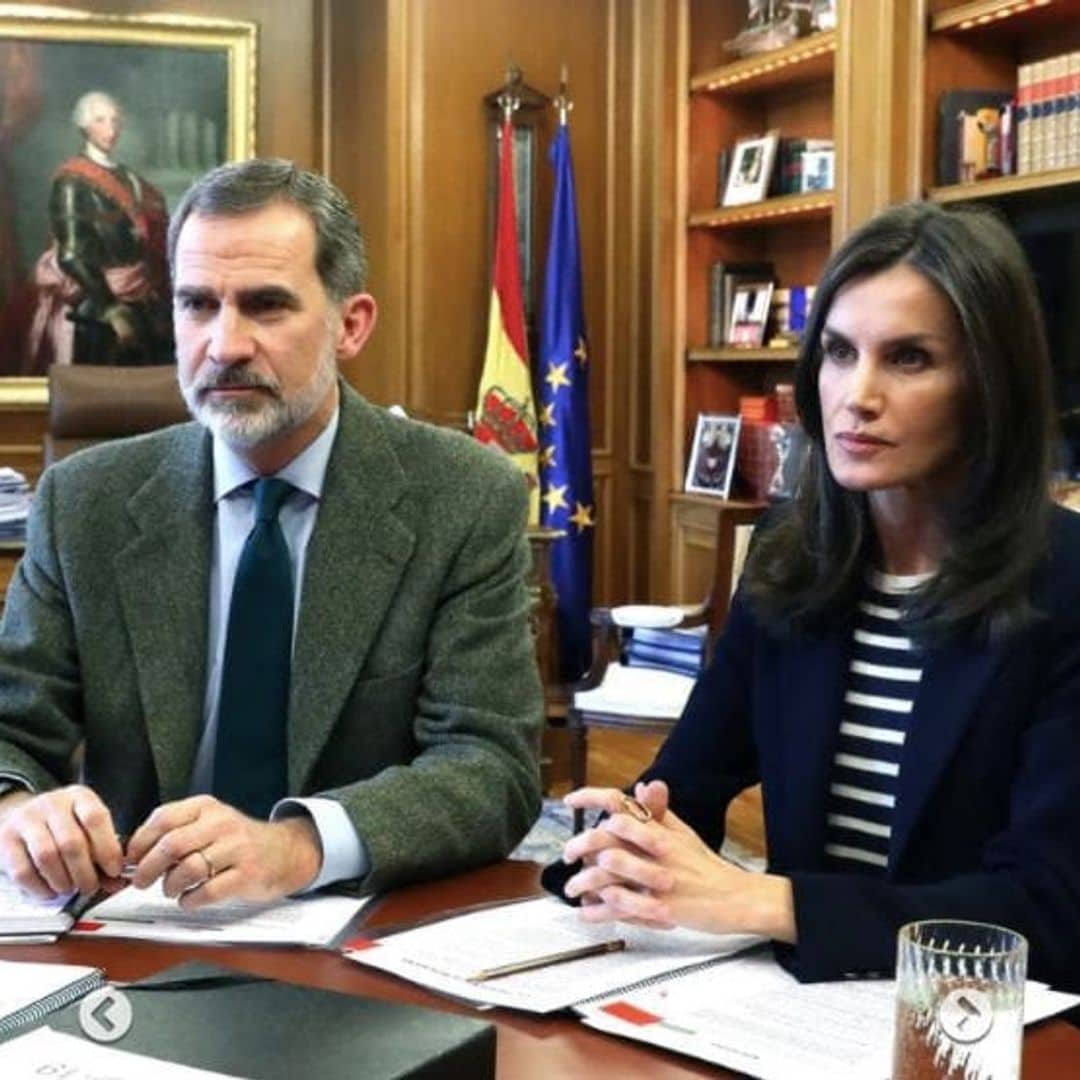 Queen Letizia seen for first time since Spain went on lockdown