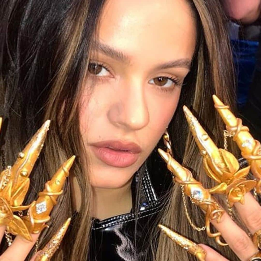 Spanish singer Rosalía shows off fierce gold nails from new 'Aute Cuture' music video