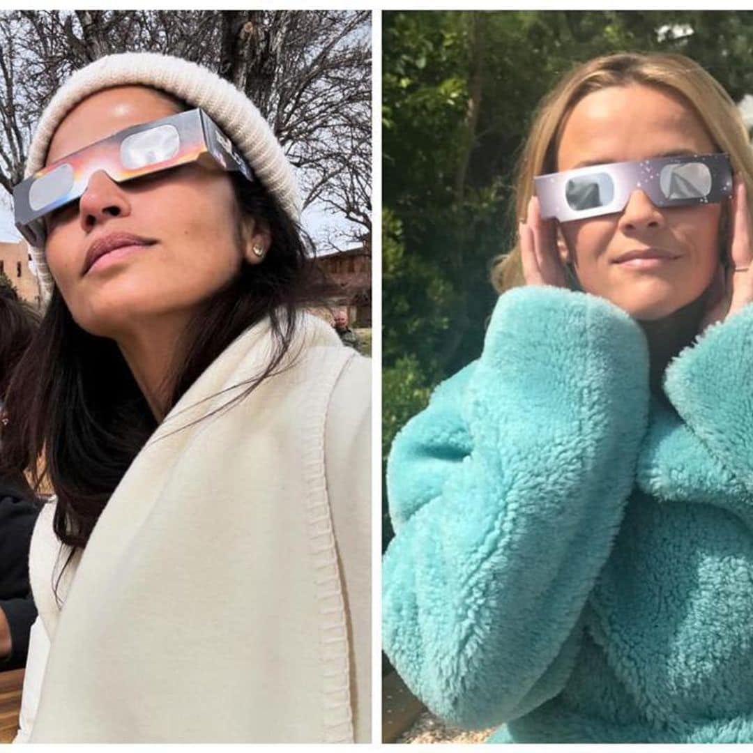 Camila Alves, Reese Witherspoon, and more stars enjoy the solar eclipse