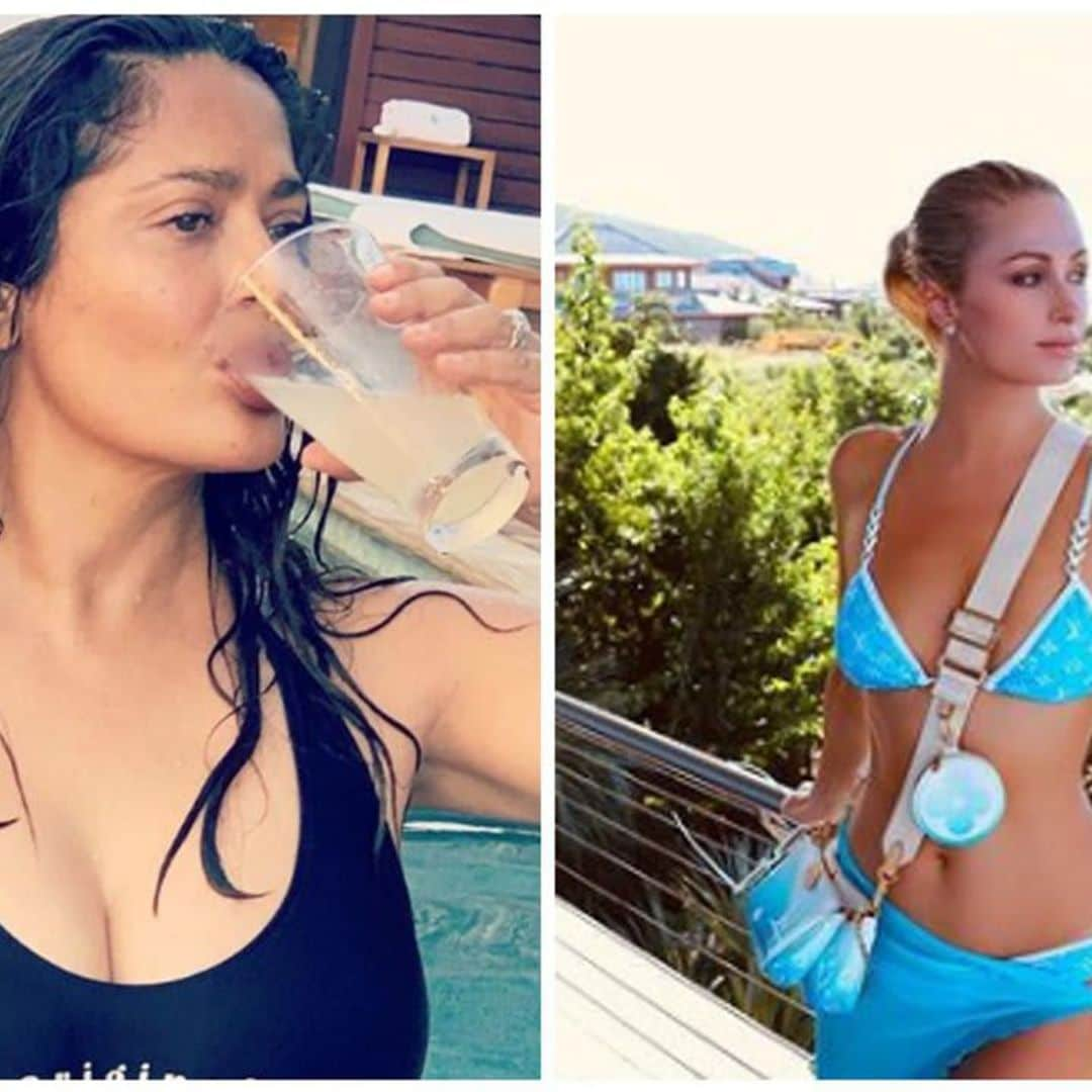 Salma Hayek in her Gucci bathing suit and more estrellas we love