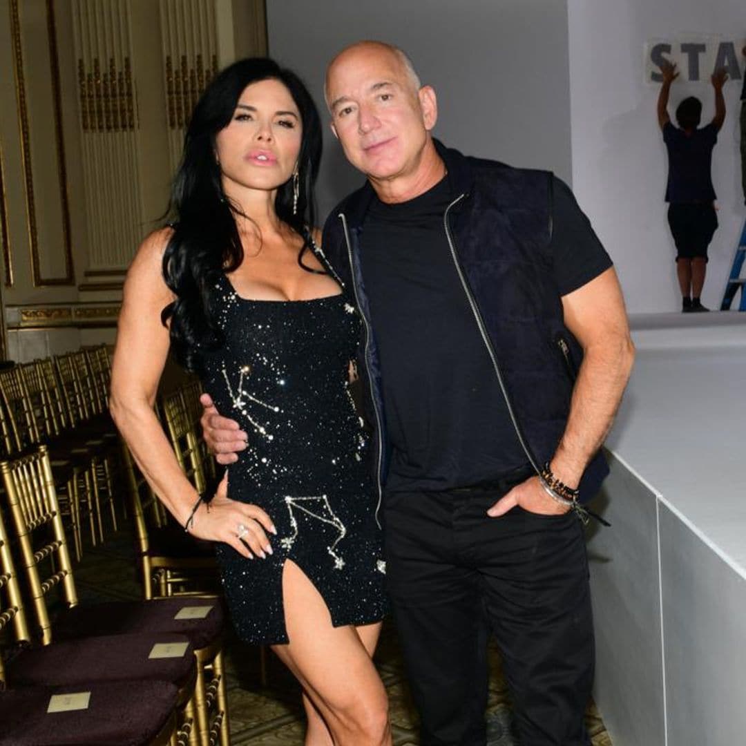 Lauren Sánchez and Jeff Bezos turned heads at the Staud runway show