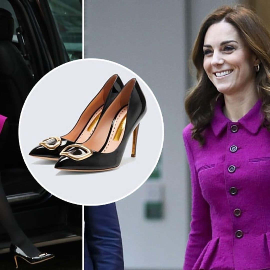 Kate Middleton majorly ups her shoe game with stunning gold bow pumps