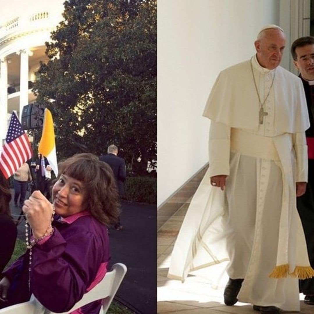 Eva Longoria takes her sister to meet Pope Francis at the White House