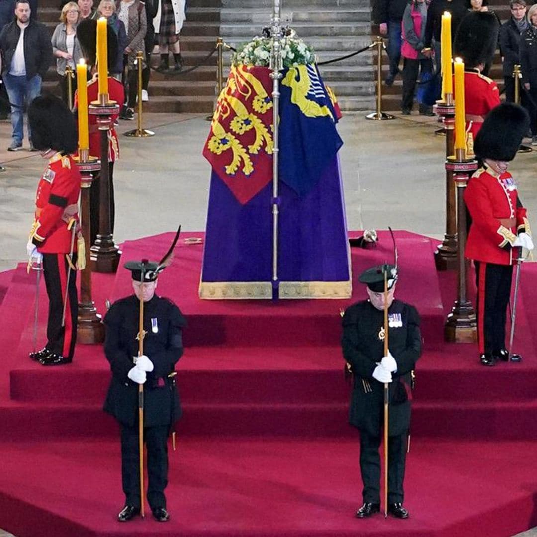 Royal guard collapses during Queen Elizabeth II’s funeral: How long do they have to stand beside her coffin?