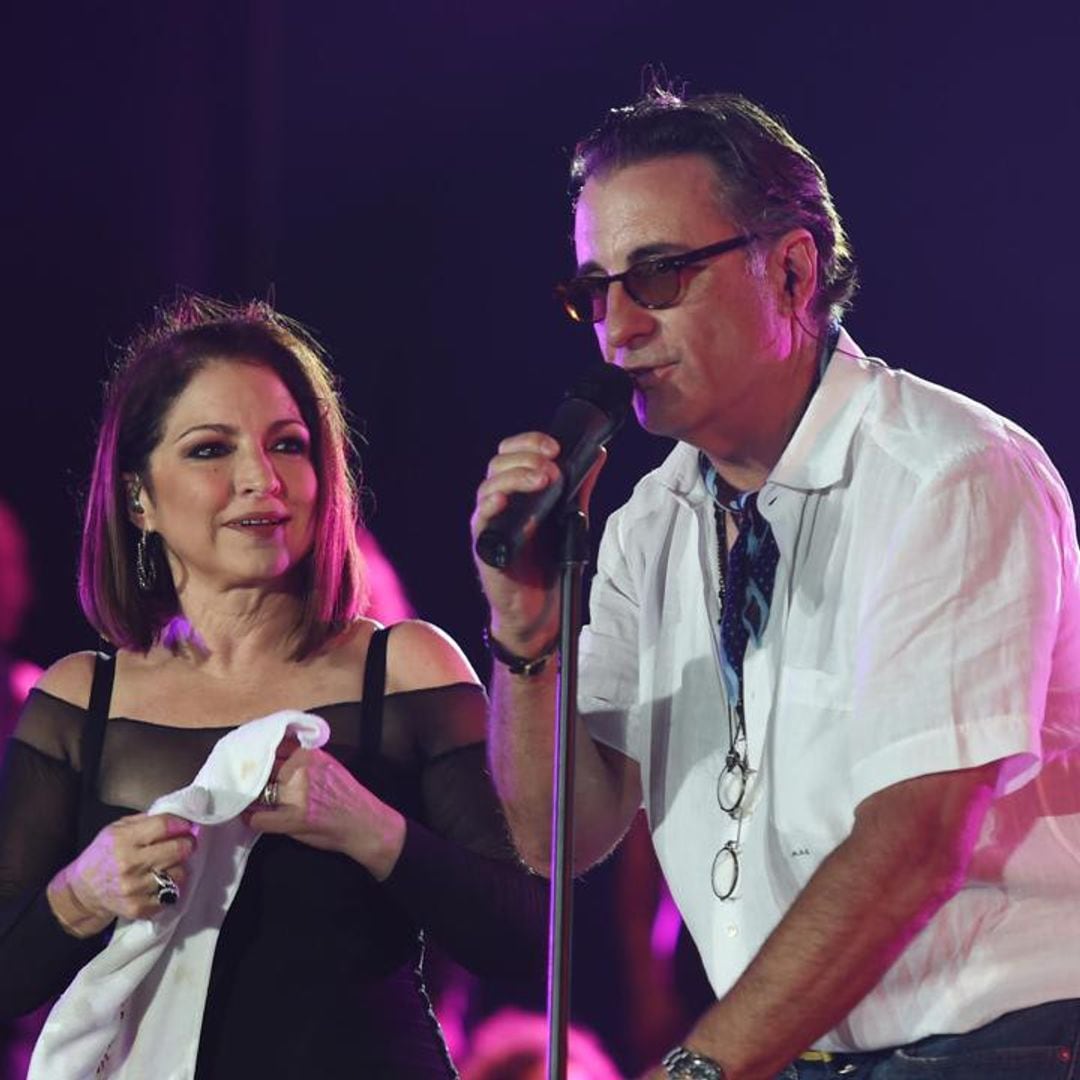 Gloria Estefan reveals Andy Garcia was her first kiss onscreen in 47 years