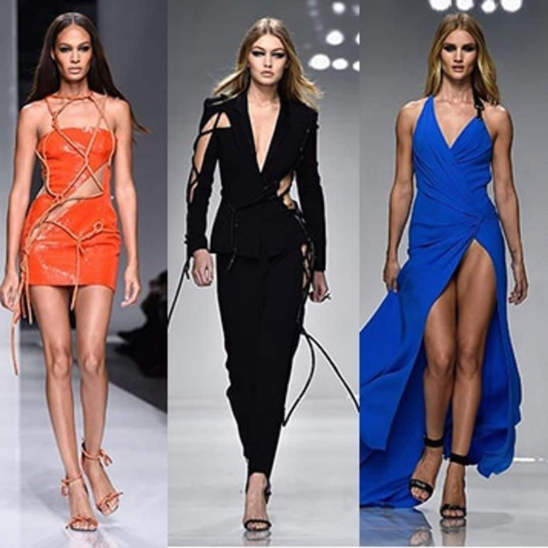 Gigi Hadid, Rosie Huntington-Whiteley, Irina Shayk and more strut for Atelier Versace in Paris