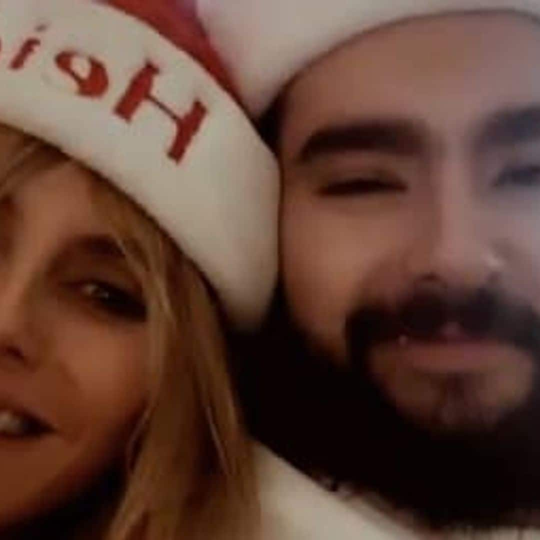 Heidi Klum is getting her Christmas cuddling done early