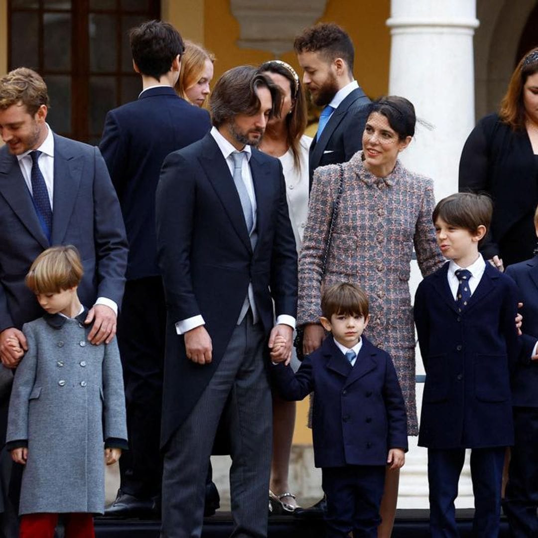 Charlotte Casiraghi’s sons make appearance alongside cousins