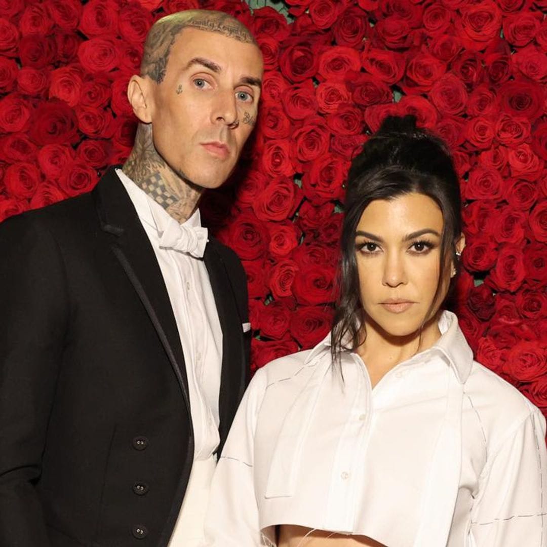 Kourtney Kardashian and Travis Barker began taking commercial flights to help the environment