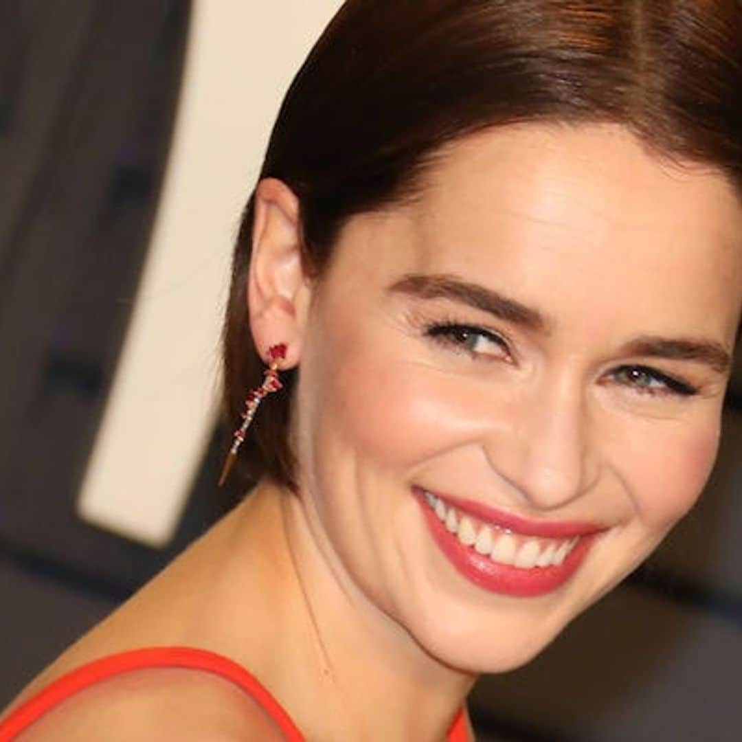 Emilia Clarke's go-to beauty tool is something that she keeps in her fridge