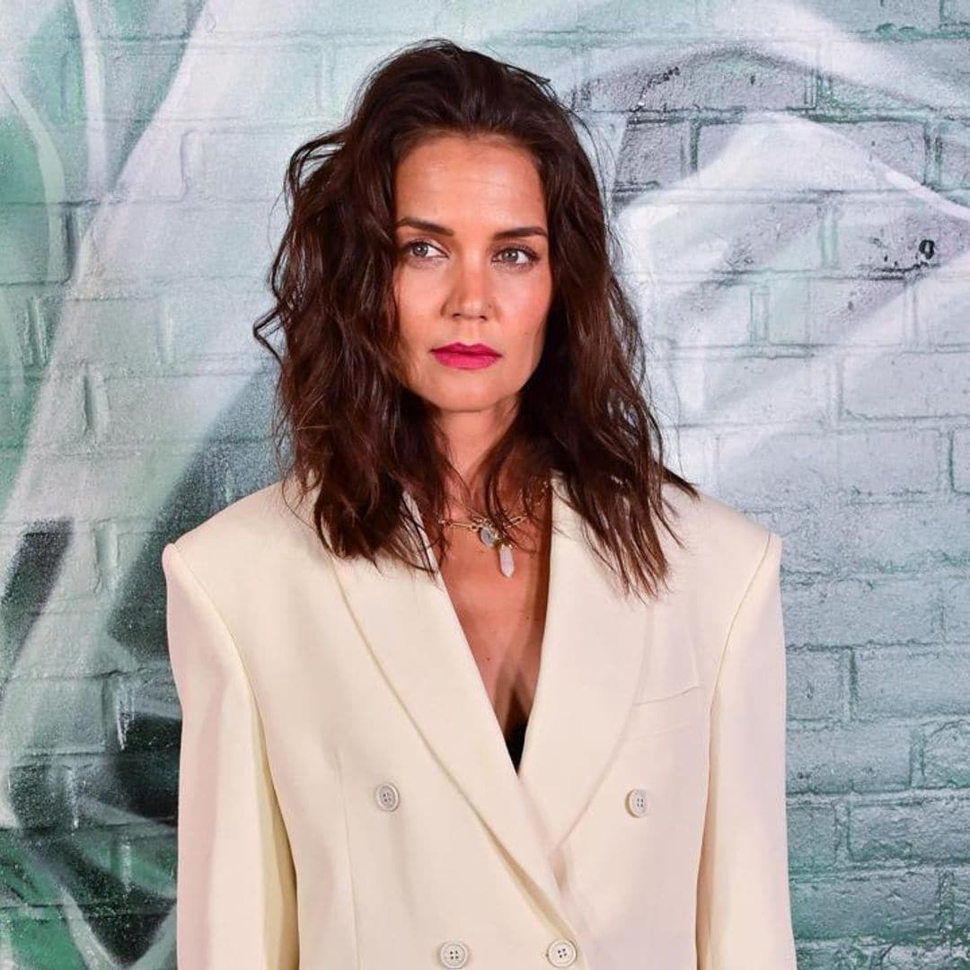 Katie Holmes shares a stunning black and white portrait