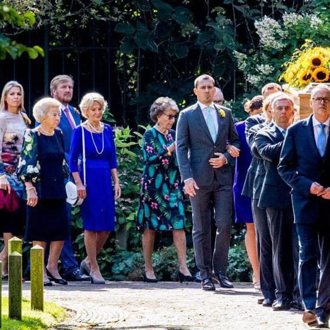 Queen Maxima and King Willem-Alexander attend Princess Christina's colorful funeral service