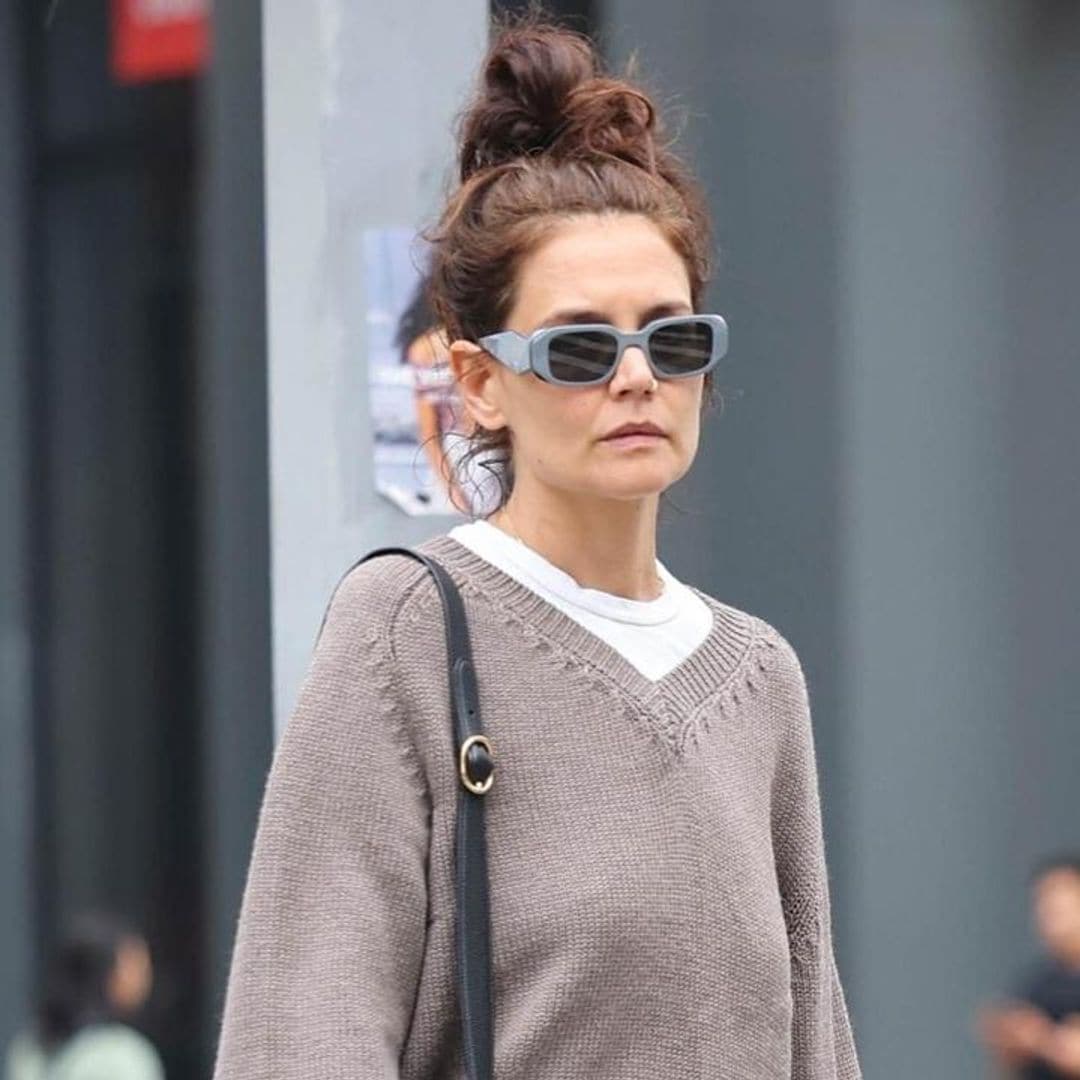 Katie Holmes wears cool sunglasses while out in New York